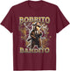 Bobrito Bandito Beaver Design T-Shirt - T-Shirt | Maroon