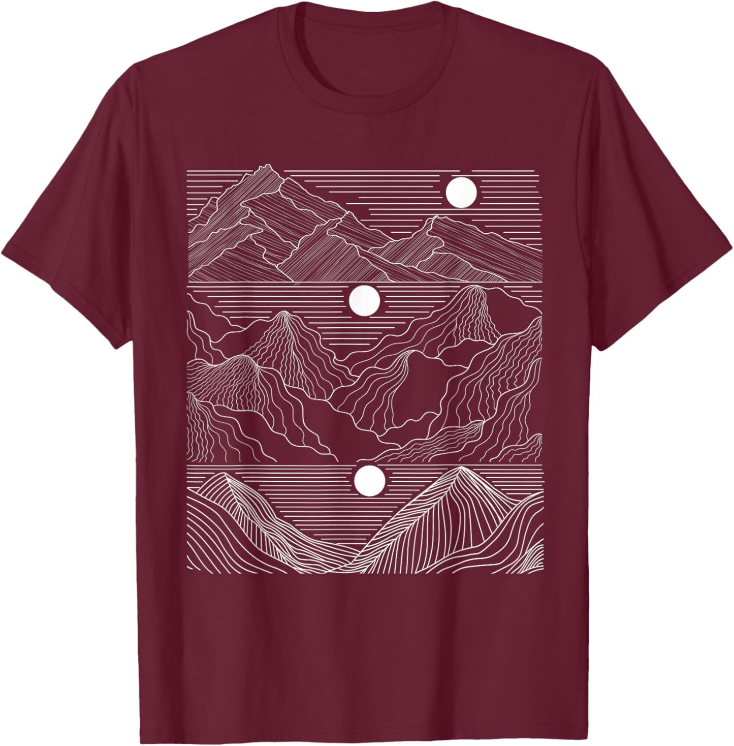 EDM Techno Sun Moon Music Festival Party Dancing Dance T-Shirt - T-Shirt | Maroon