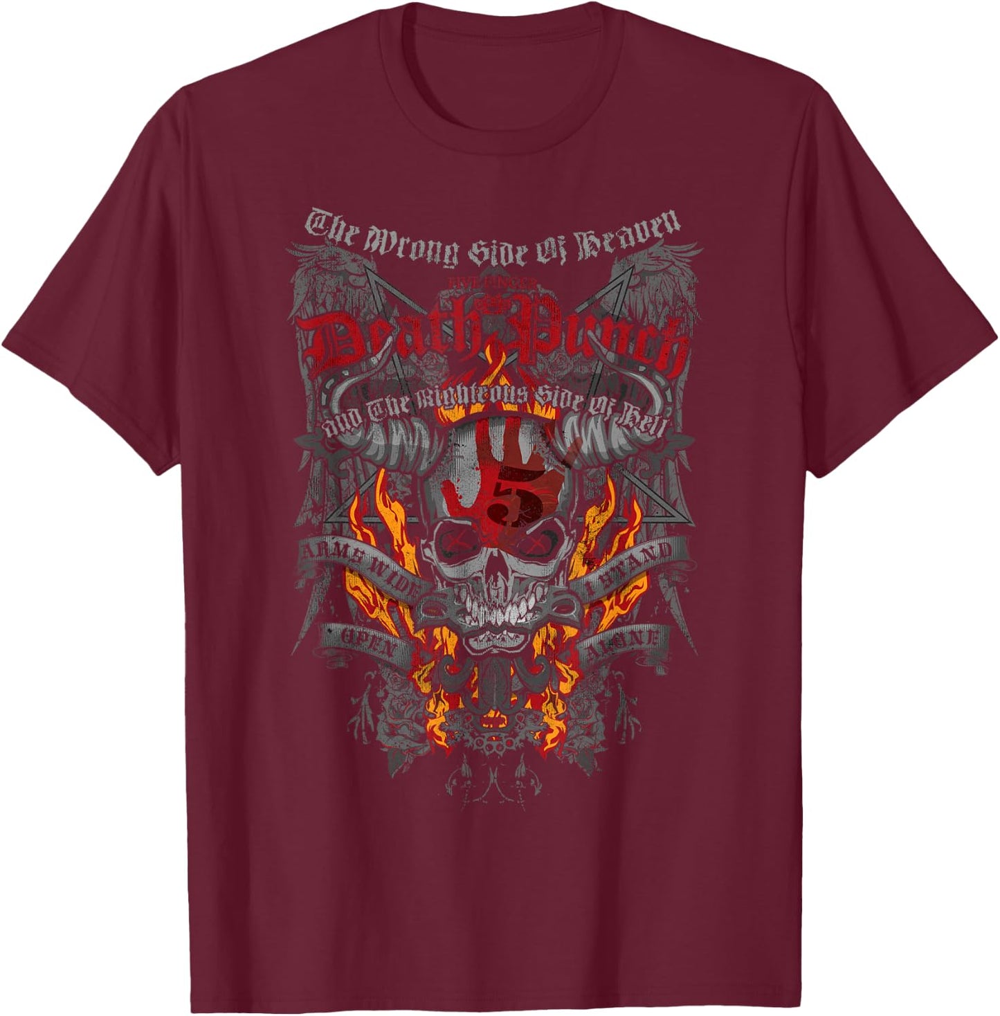 5FDP Wrong Side T-Shirt - T-Shirt | Maroon