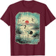 Japanese Flamingo Red Sun Vintage Ukiyo-e Art Women Men Kids T-Shirt - T-Shirt | Maroon