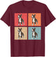 Bull Terrier Retro Bull Terrier Vintage Minibull T-Shirt - T-Shirt | Maroon