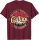 Cillian The Man The Myth The Legend Personalized Name T-Shirt - T-Shirt | Maroon