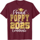 Proud Poppy of a Class of 2026 Graduate Senior Graduation T-Shirt - T-Shirt | Maroon