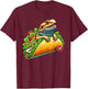 Funny Bearded Dragon In A Taco T-Shirt - T-Shirt | Maroon