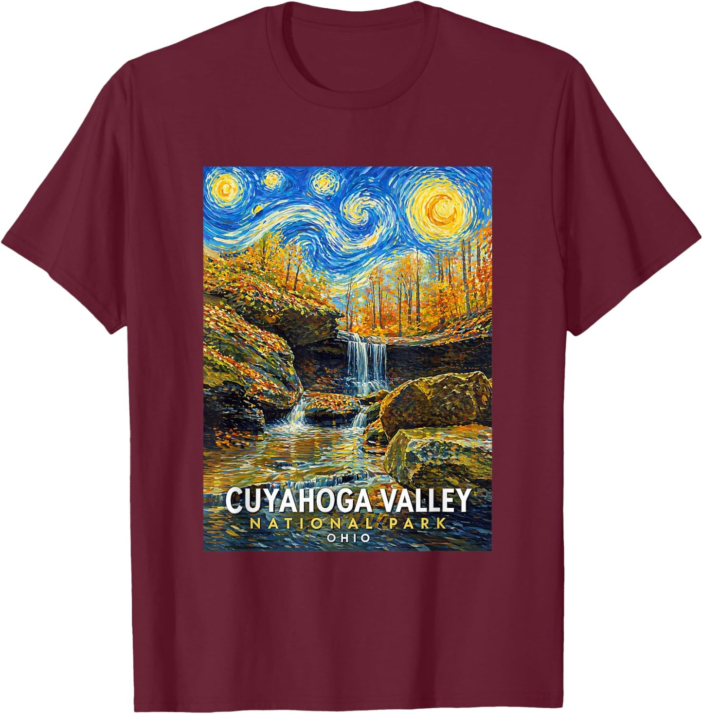 Cuyahoga Valley National Park T-Shirt - T-Shirt | Maroon