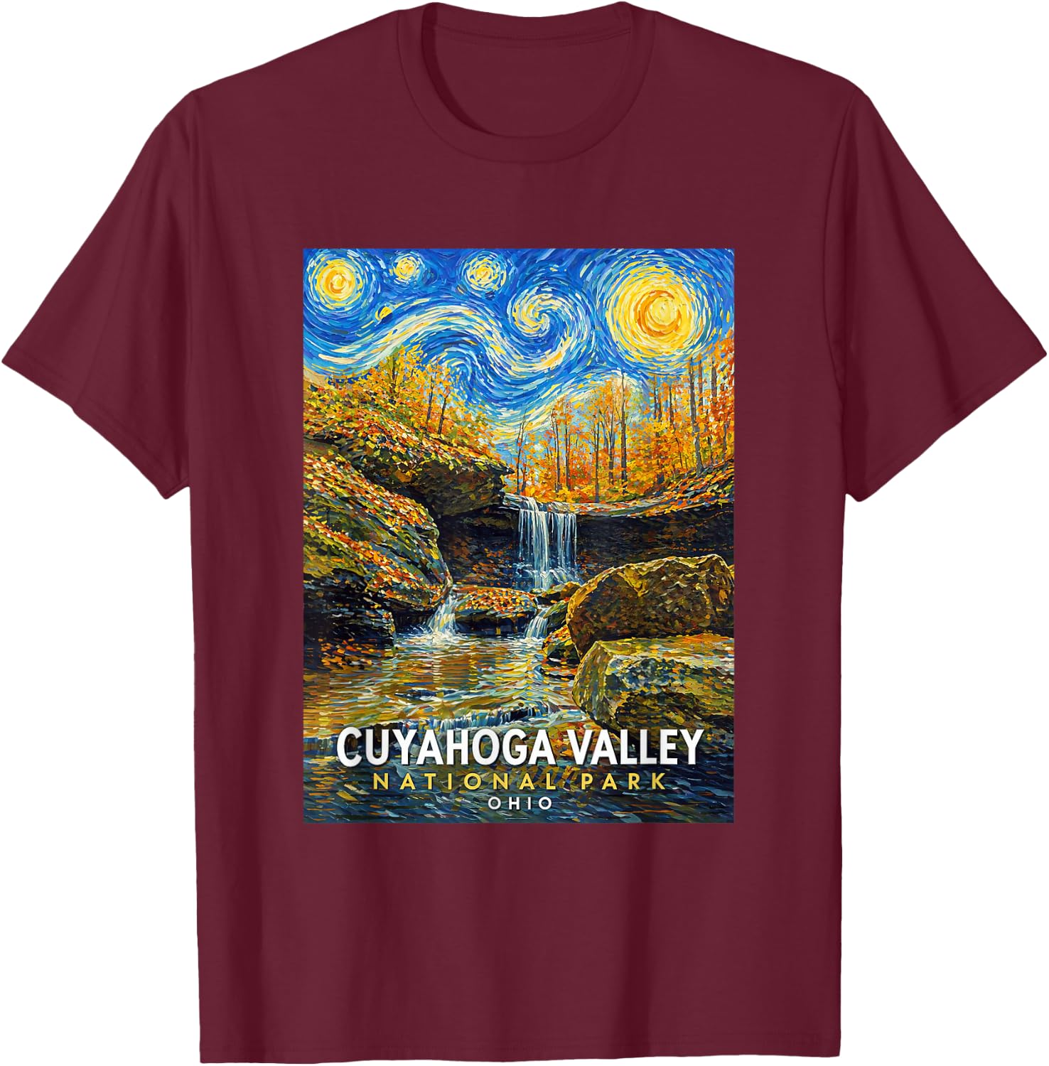 Cuyahoga Valley National Park T-Shirt - T-Shirt | Maroon