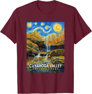 Cuyahoga Valley National Park T-Shirt - T-Shirt | Maroon