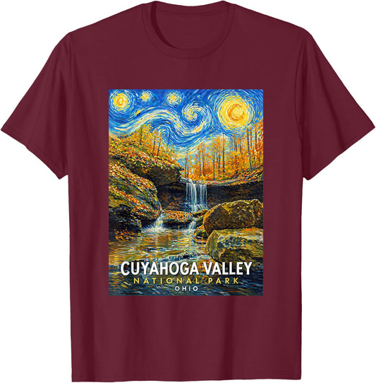 Cuyahoga Valley National Park T-Shirt - T-Shirt | Maroon
