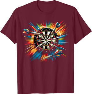 Dart , black T-Shirt - T-Shirt | Maroon