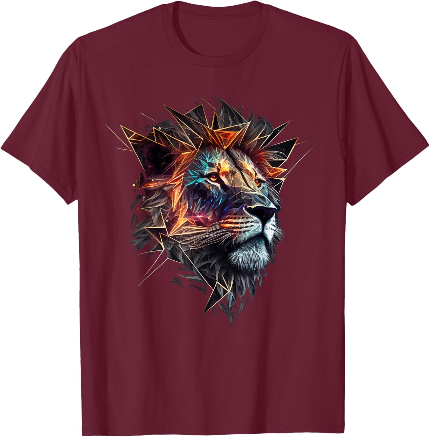 Löwe Tierliebhaber Motiv Tier Zoo Druck Löwe T-Shirt - T-Shirt | Maroon