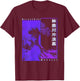 Men's Japanese Wave Japan Style The Great Wave Before Kanagawa , black T-Shirt - T-Shirt | Maroon
