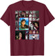 Michael Jackson_703_Back Printed T-Shirt - T-Shirt | Maroon