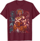 Aztec Jaguar Ancient Warrior Native Mexican Mythology T-Shirt - T-Shirt | Maroon