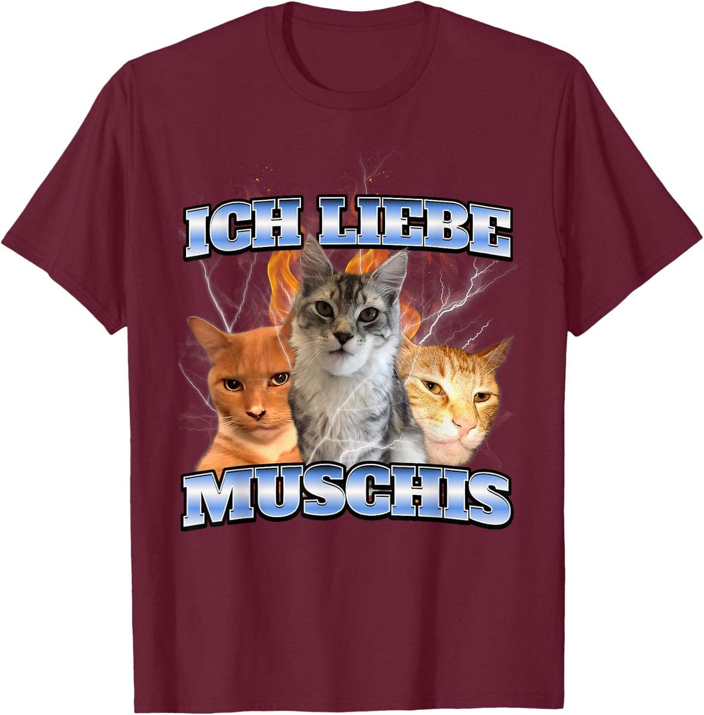 Ich liebe Muschis T-Shirt - T-Shirt | Maroon