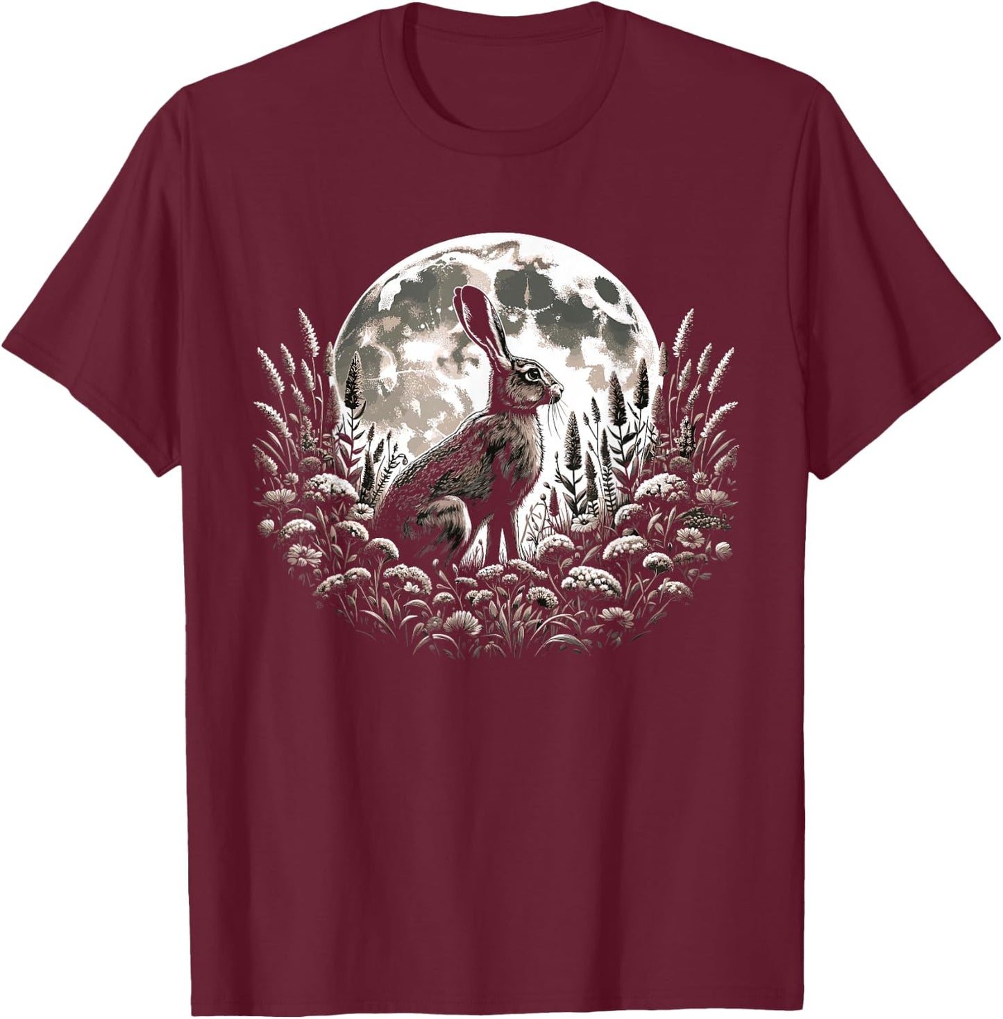 Easter Ostara Eostre Pagan Witchcraft Spring Moon T-Shirt - T-Shirt | Maroon