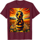 Artsy Product for Bee Lovers | Apiarist Artistic Bee T-Shirt - T-Shirt | Maroon