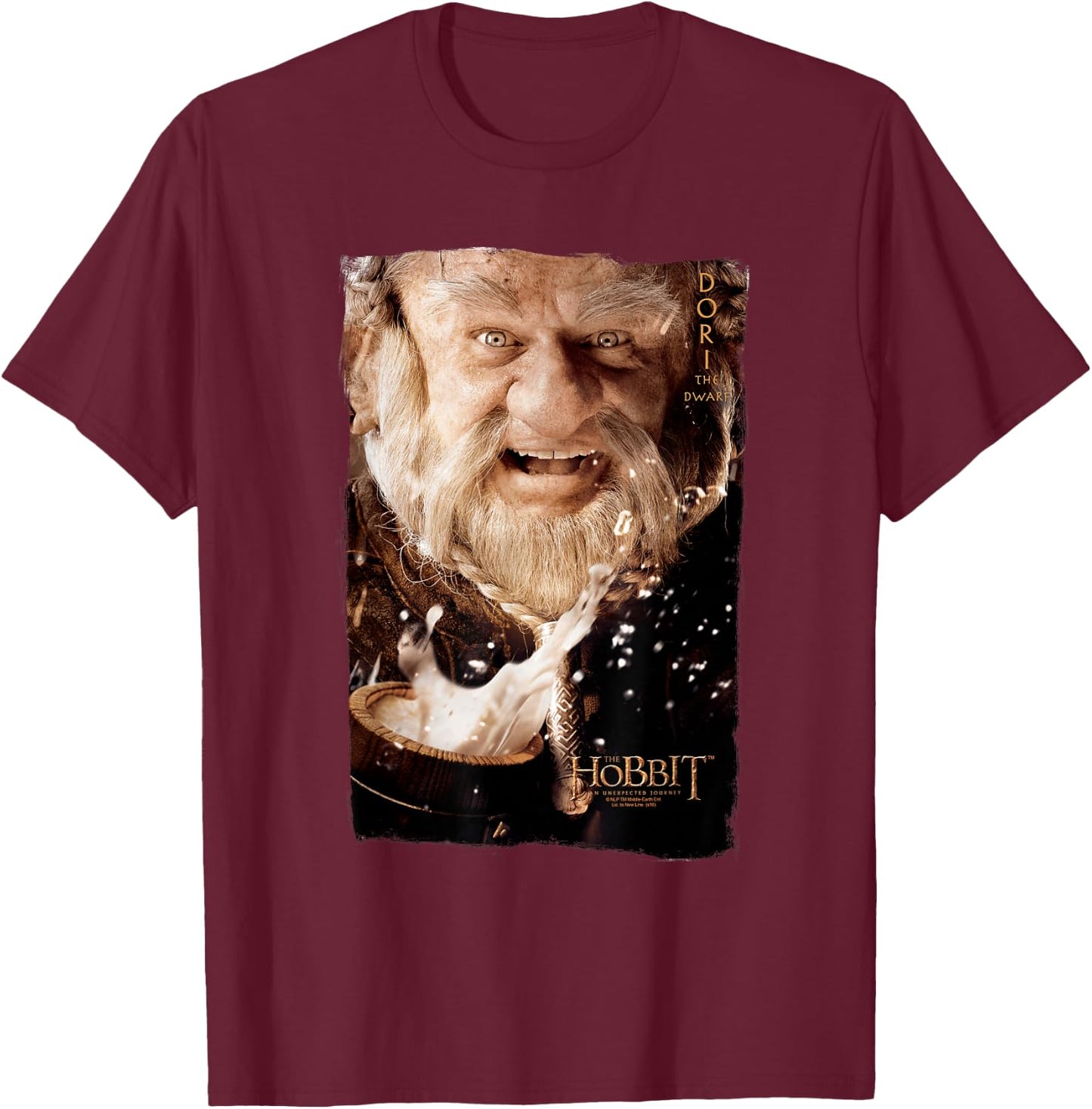 The Hobbit Dori T-Shirt - T-Shirt | Maroon