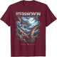 Vintage Pteranodon 90s Bootleg Dinosaur Prehistoric Dino T-Shirt - T-Shirt | Maroon