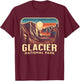 Glacier National Park T-Shirt - T-Shirt | Maroon
