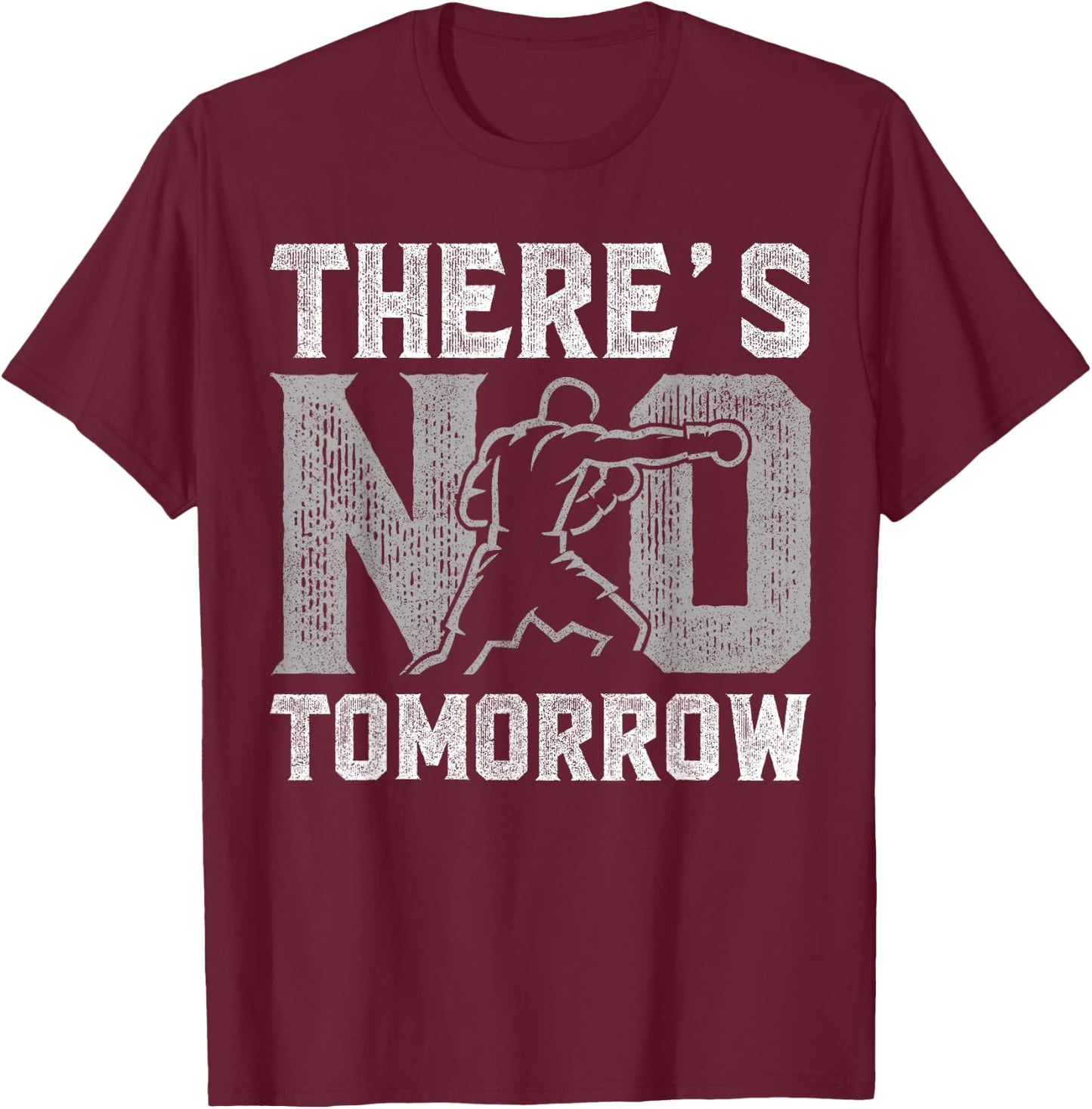 There is no tomorrow, Boxer Man T-Shirt - T-Shirt | Maroon