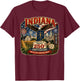 USA 250th Anniversary Indiana Pride T-Shirt - T-Shirt | Maroon