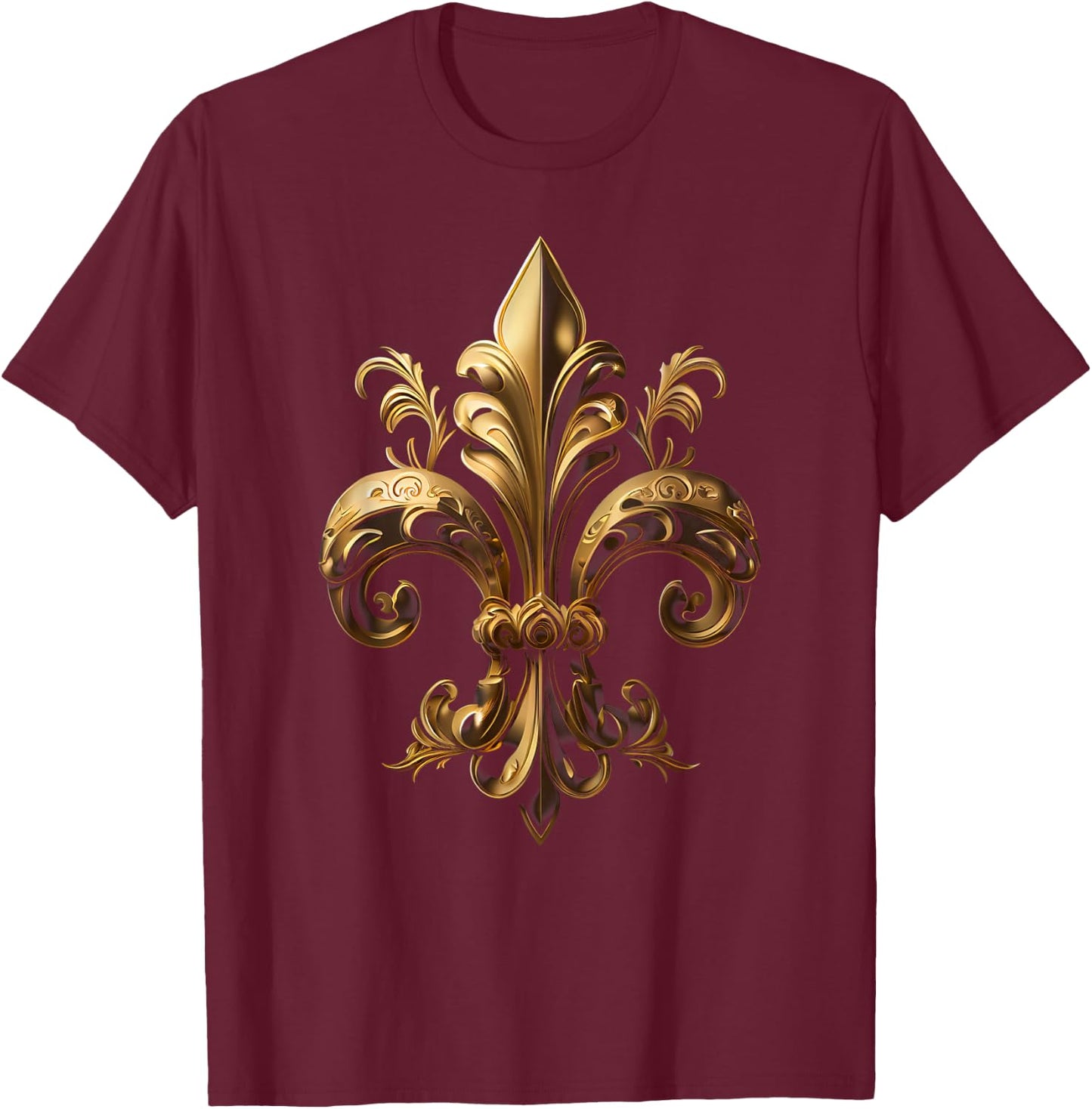 Fleur de Lis T-Shirt - T-Shirt | Maroon