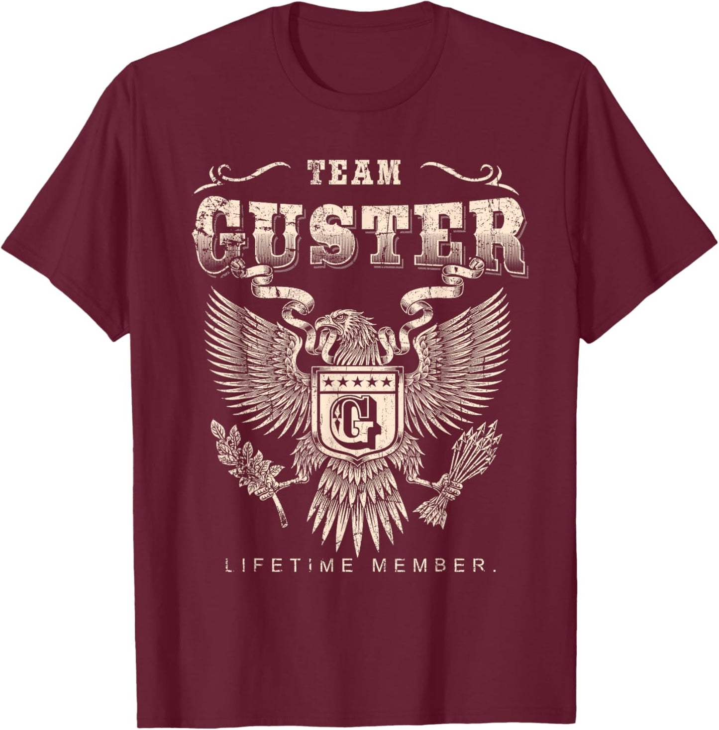 Team Guster Lifetime Member - Guster Name T-Shirt - T-Shirt | Maroon