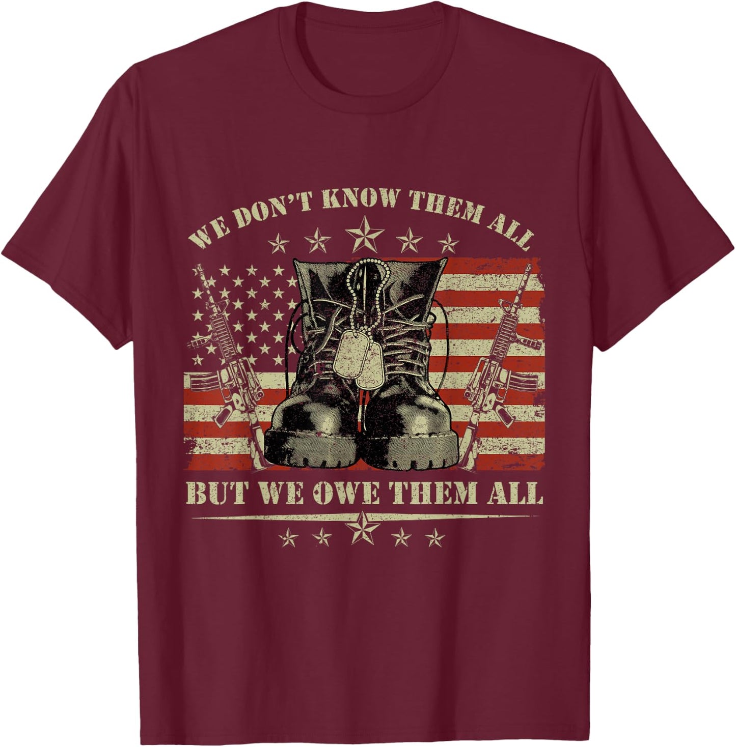 All Gave Some Some Gave All - Veteran & Memorial's Day T-Shirt - T-Shirt | Maroon