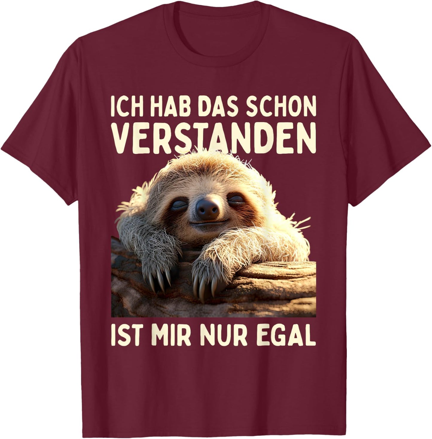 Hab Das Schon Verstanden Ist Mir Nur Egal Süßes Slotier , black T-Shirt - T-Shirt | Maroon