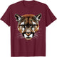 Puma Raubkatze Berglöwe Kuguar Pumas Panther Süßer Puma T-Shirt - T-Shirt | Maroon
