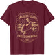 USA250 American Legend Freedom Road USA Rock Lincoln T-Shirt - T-Shirt | Maroon
