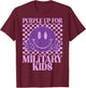 Purple Up For Military Kids, Militärkind, Violett T-Shirt - T-Shirt | Maroon