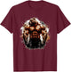 Grizzly Bear Gym Wear Bodybuilding Trainingsmotivation T-Shirt - T-Shirt | Maroon