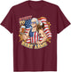 George's Right To Bare Arms 4th Of July Gym Workout Graphic Women Men T-Shirt - T-Shirt | Maroon