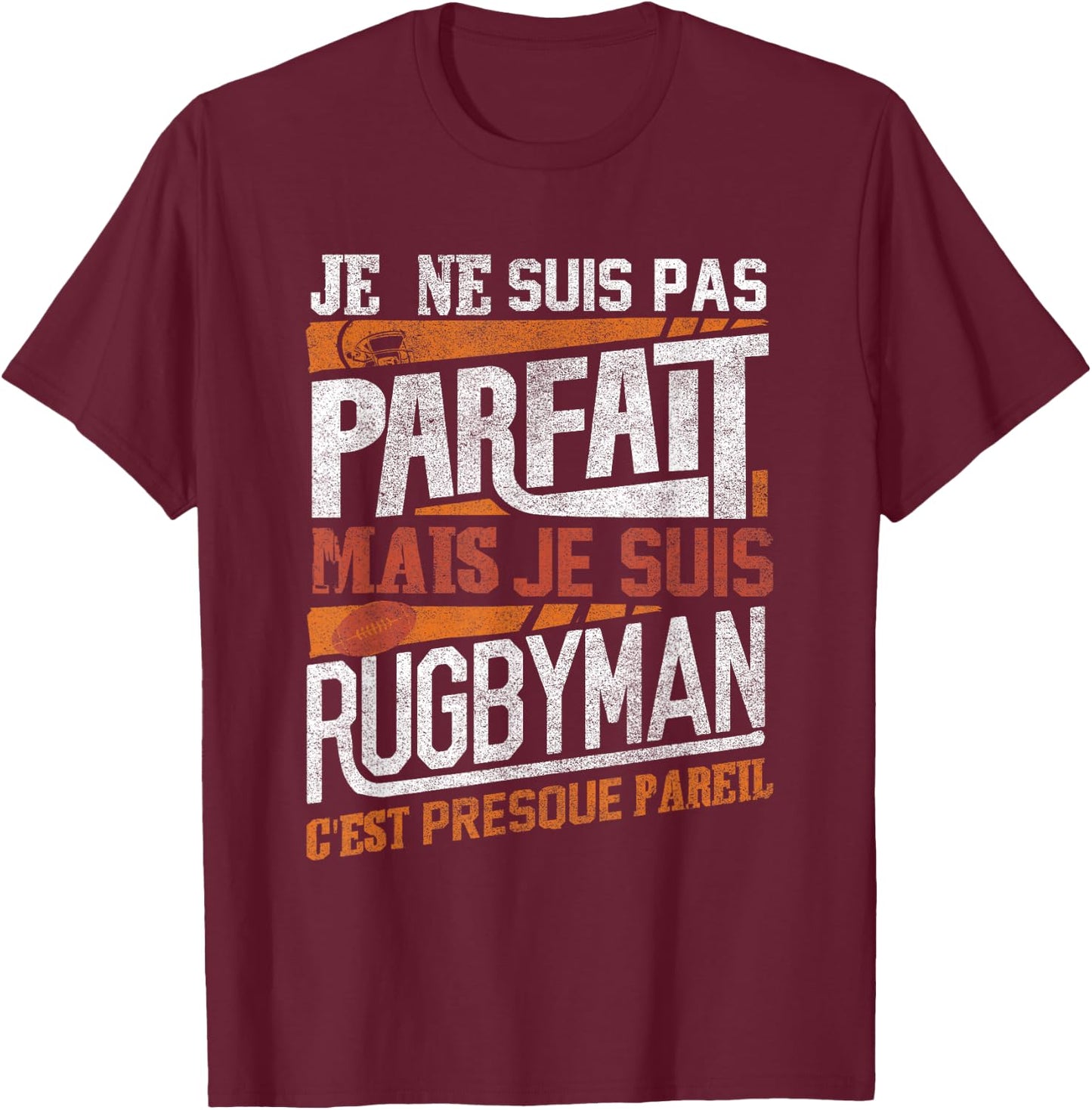 Rugby Shirt Men Children Gift Rugby Player , Black T-Shirt - T-Shirt | Maroon