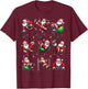 Santa Fitness Collection Gym Workout Weightlifting Christmas T-Shirt - T-Shirt | Maroon