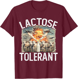 Lactose Tolerant | Milk Lover | Pro Dairy T-Shirt - T-Shirt | Maroon