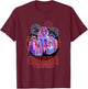Stranger Things Retro Fireworks The Party Red Logo Poster T-Shirt - T-Shirt | Maroon