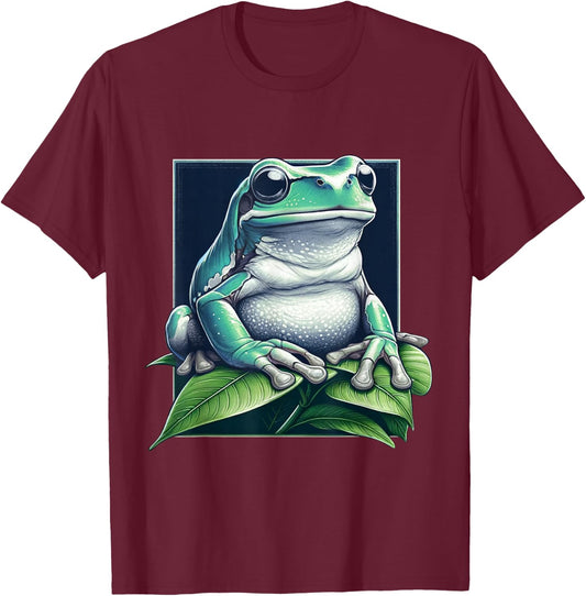 Whites Tree Frog T-Shirt - T-Shirt | Maroon