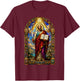 Saint Paul Apostle Sword Gothic Cathedral Mosaic Art Icon T-Shirt - T-Shirt | Maroon