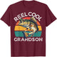 Fishing Reel Cool Grandson Fathers Day Funny Bass Son T-Shirt - T-Shirt | Maroon