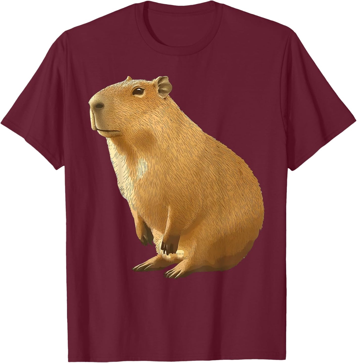 Cool Capybara Funny Capy Lover Men Women Teen Boys Kids T-Shirt - T-Shirt | Maroon