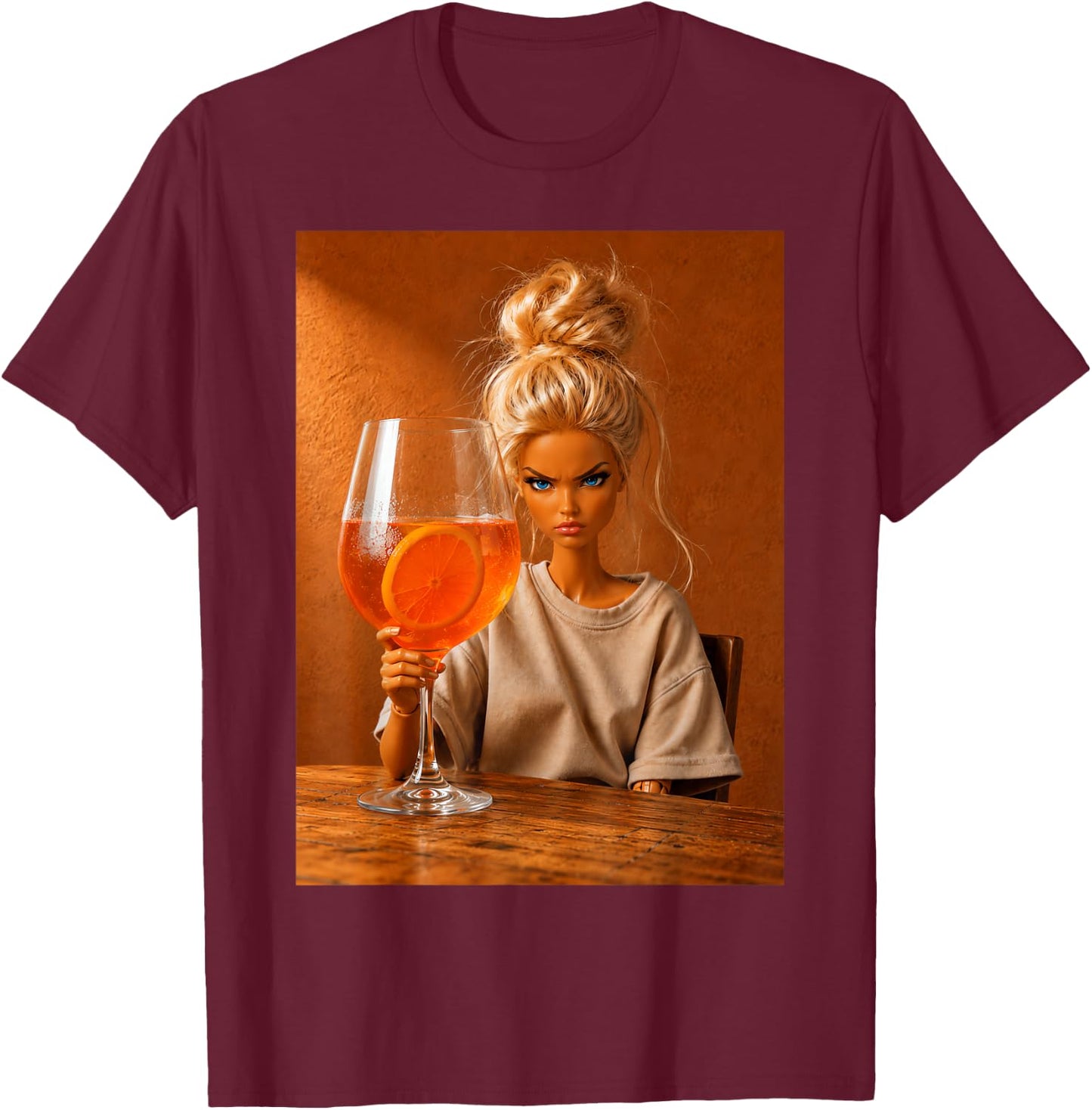Sommer Fun Spritz Aperitif T-Shirt - T-Shirt | Maroon