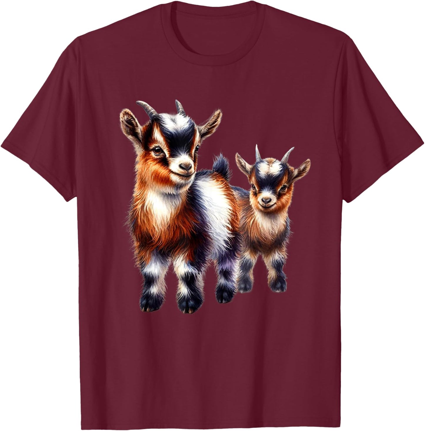 Pygmy Goat Lovers Farm Pygmy Goat Owners Moms Design T-Shirt - T-Shirt | Maroon
