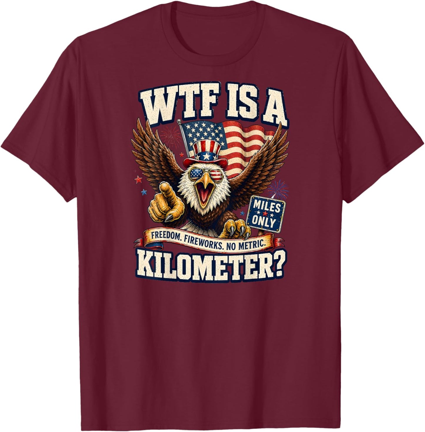 On Back T-Shirt - T-Shirt | Maroon