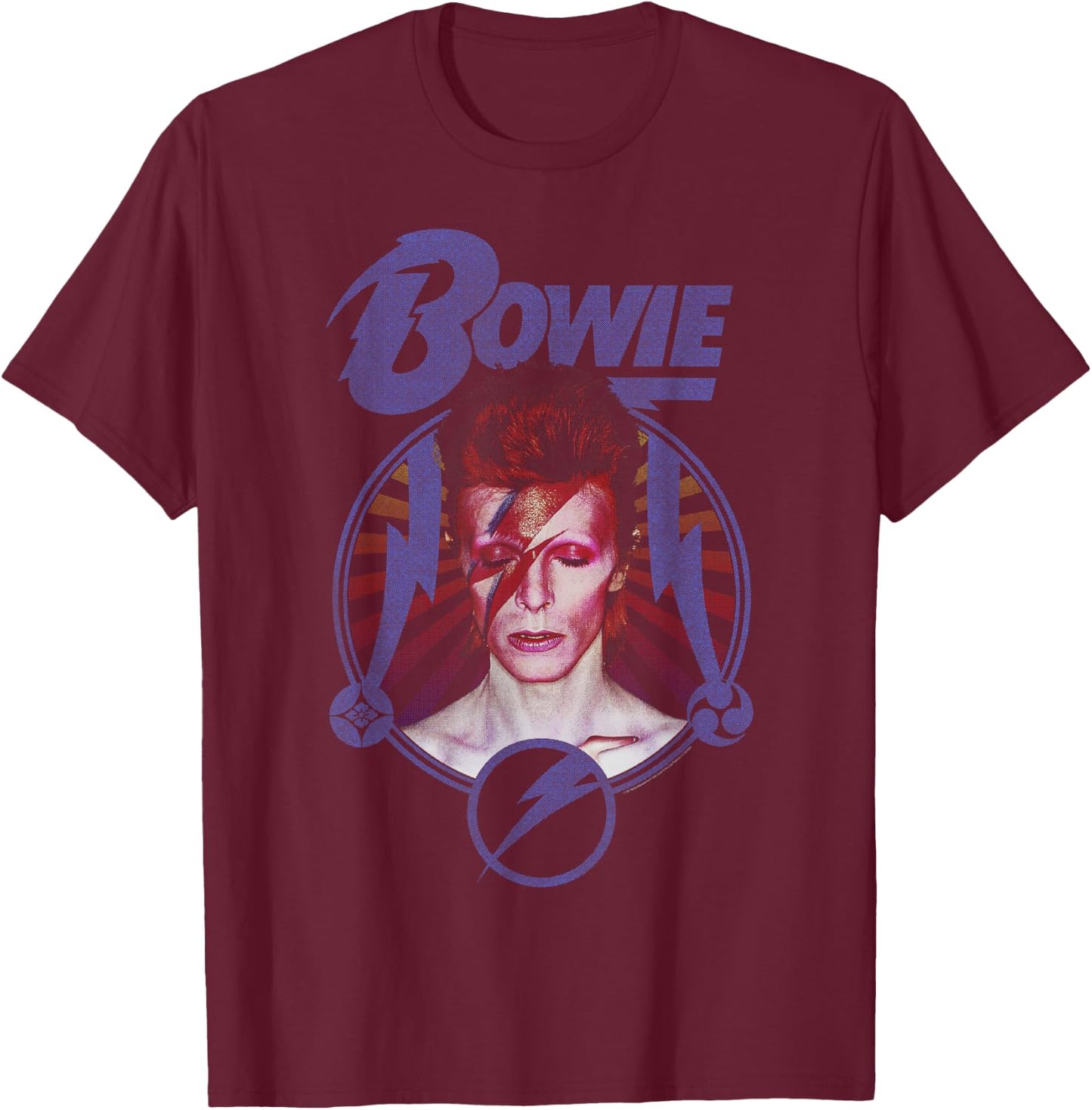 David Bowie - Blue Blitz , black T-Shirt - T-Shirt | Maroon
