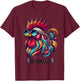 Mexican El Gallo Bingo Card Game traditional Rooster T-Shirt - T-Shirt | Maroon