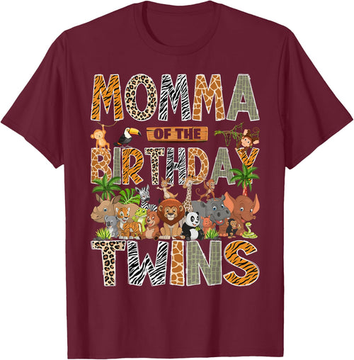 Momma of The Birthday Twins Safari Wild One Zoo Animal