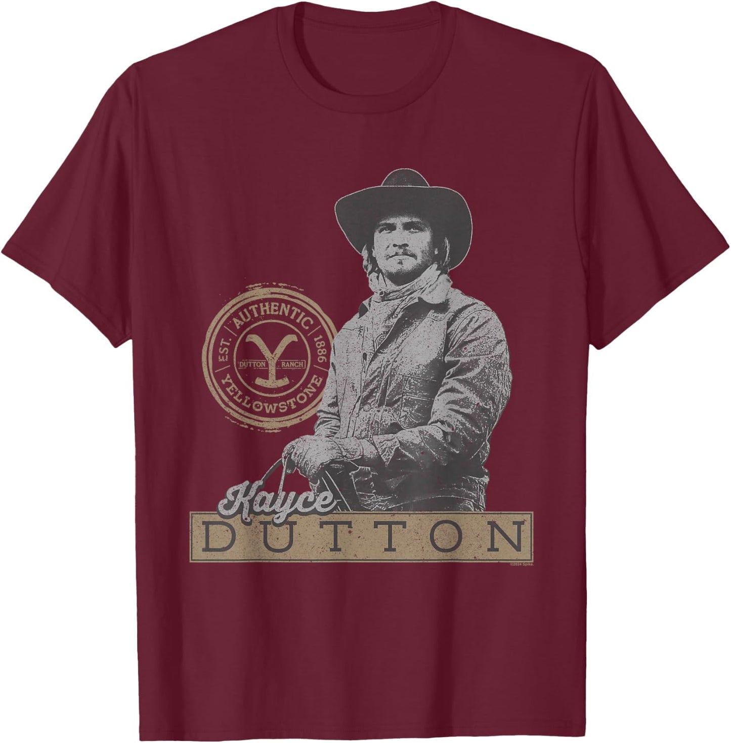 Yellowstone Kayce Dutton T-Shirt - T-Shirt | Maroon