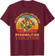 Puzzle Cube Funny One Solution Speed Cubing Retro Math T-Shirt - T-Shirt | Maroon